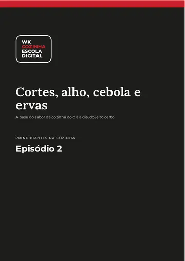Capa: Guia de cortes, alho, cebola e ervas