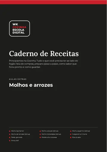 Capa: Caderno das aulas extras